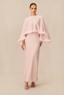 Sunfere Maxi Dress W/ Cape *Size M*